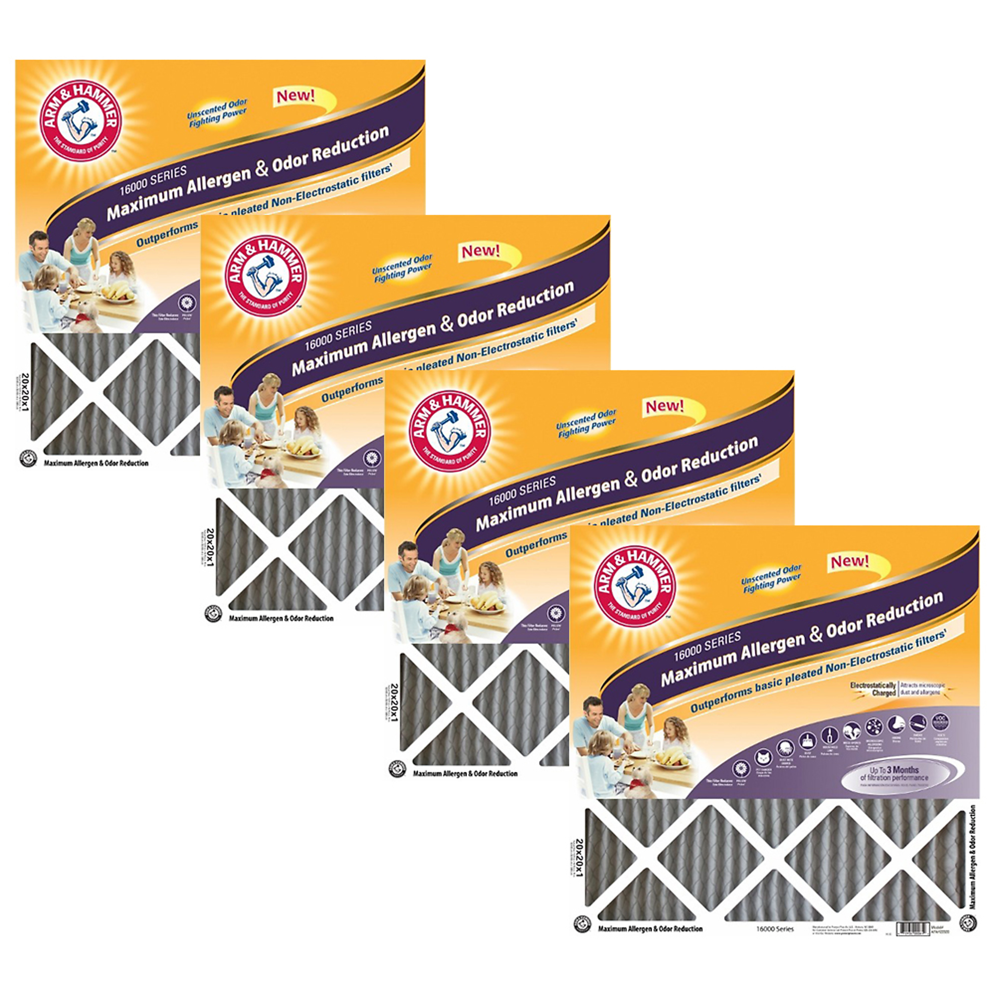 Arm & Hammer Max Furnace Air Filter, 9.75in. x 19.75in., Model# KO20X30X1_4
